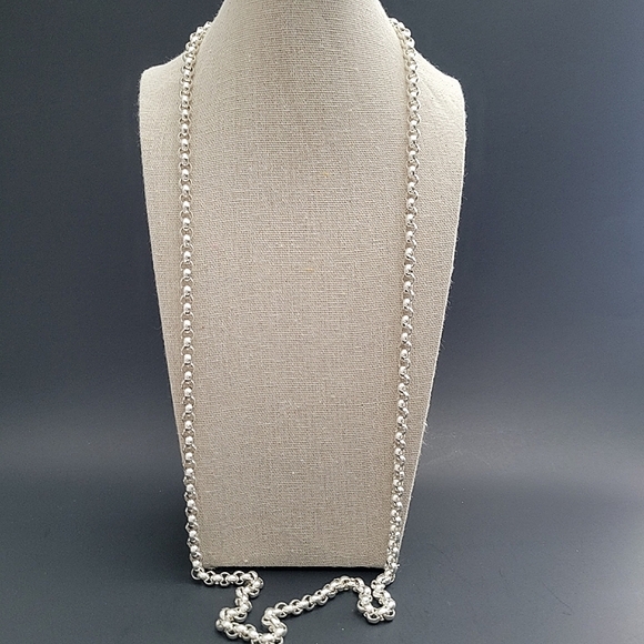 VINTAGE ring station long necklace - Picture 2 of 5